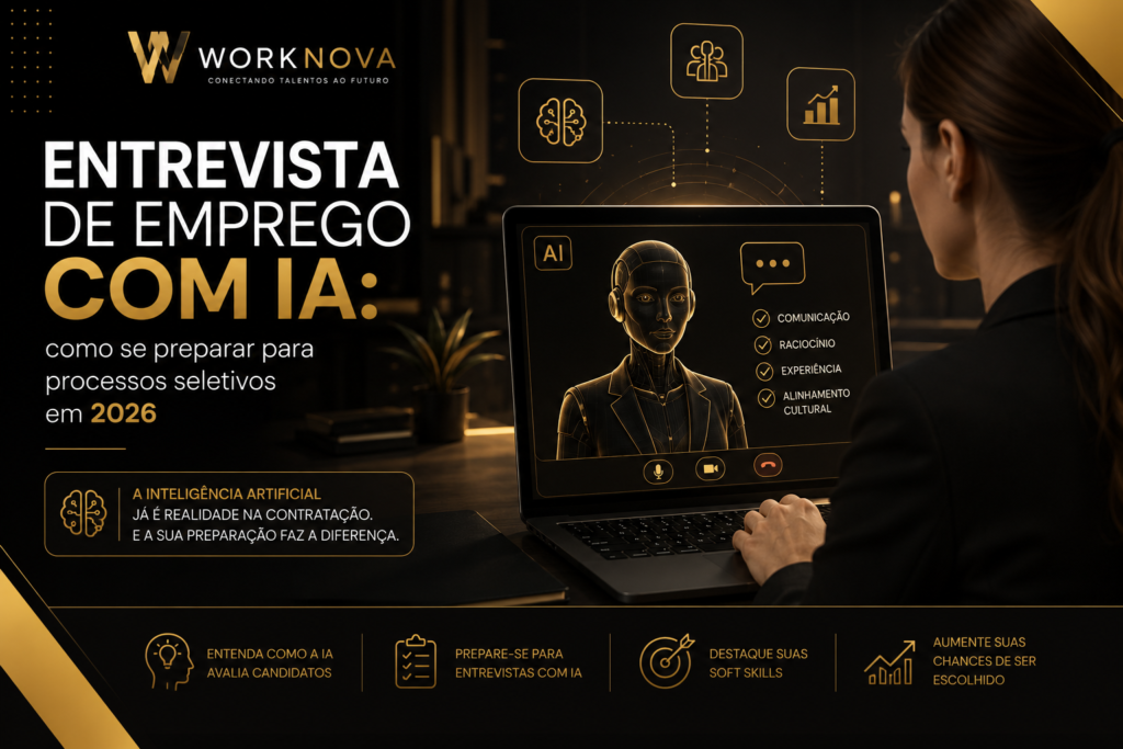 Entrevista de emprego online com apoio de inteligência artificial